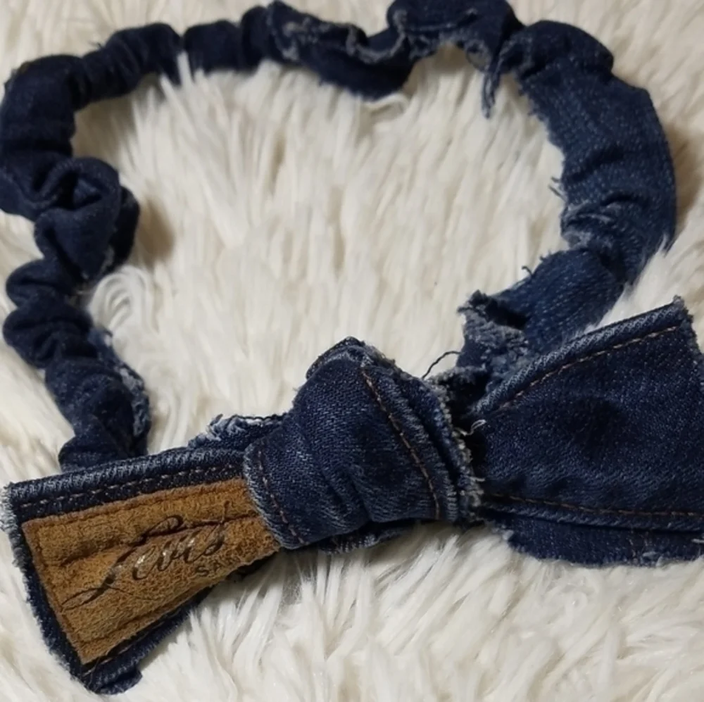 Tasty Raw Edge Denim HEADBANZ- 